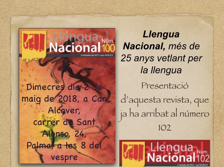 Presentació Llengua Nacional a Palma